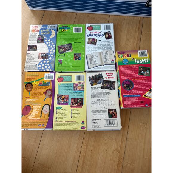 Barney VHS tapes School Counting set of 7 tapes - Picture 2 of 4